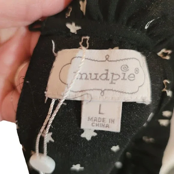 Mudpie -Pacey Star Galaxy Ruffle Flounce Dress - size large- NWOT - Picture 10 of 11